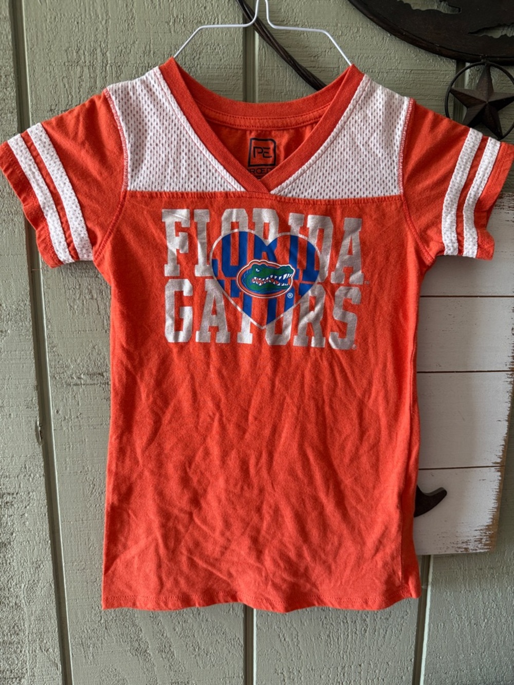 Pro Edge Orange V-Neck Florida Gators Short Sleeve Tee